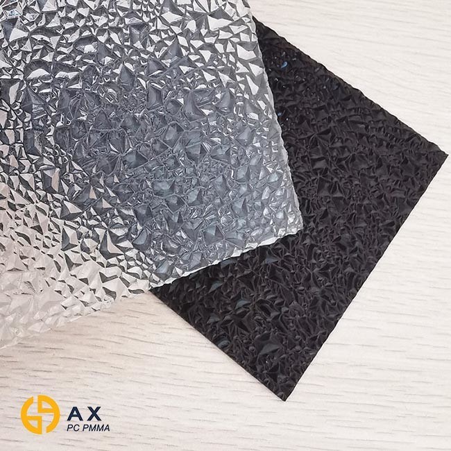 ANXIN acrylic embossed extrusion sheet plastic gate glass supplier