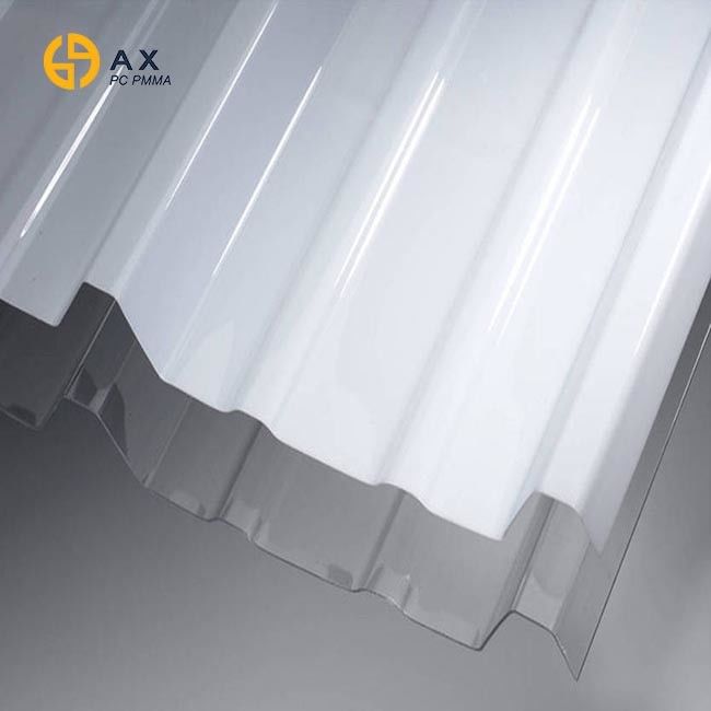 93% Light Transmittance 2mm Corrugated Polycarbonate Panels