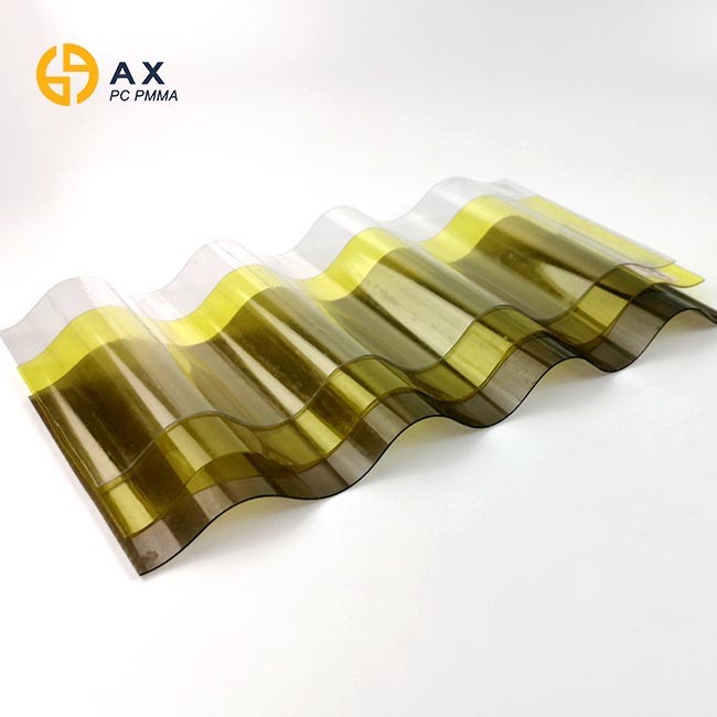 Anti Aging Polycarbonate Corrugated Clear Roofing Sheets