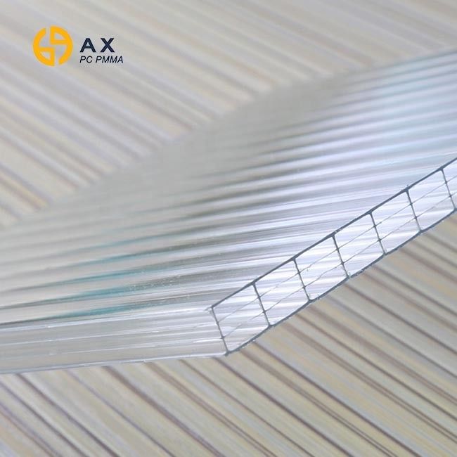 Twin Wall Transparent Polycarbonate Hollow Sheet