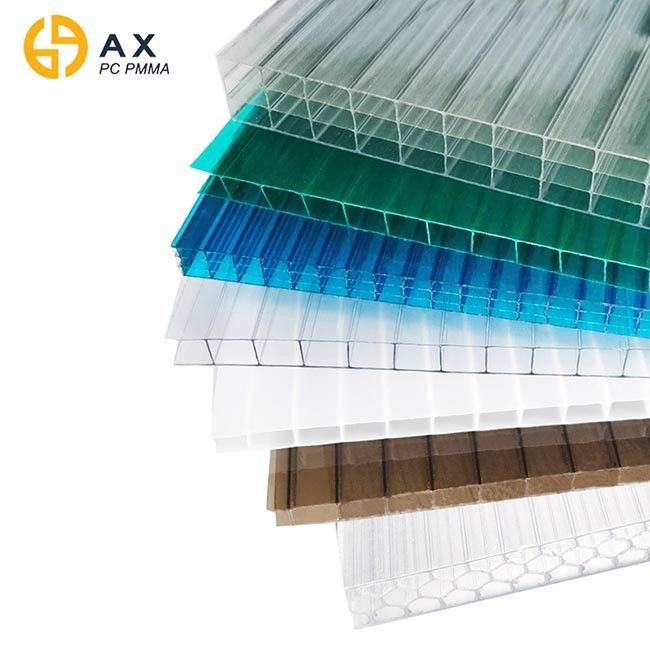 Twin Wall Transparent Polycarbonate Hollow Sheet