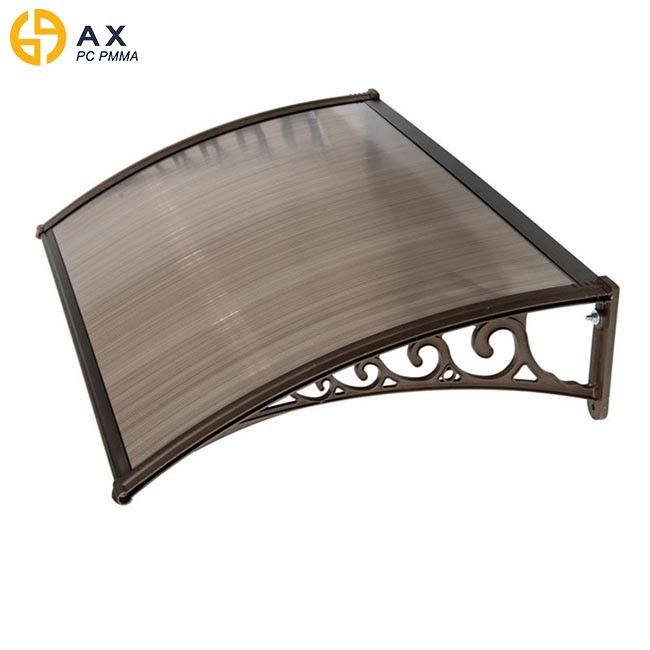 Anti UV 800*1200mm Polycarbonate Porch Canopy