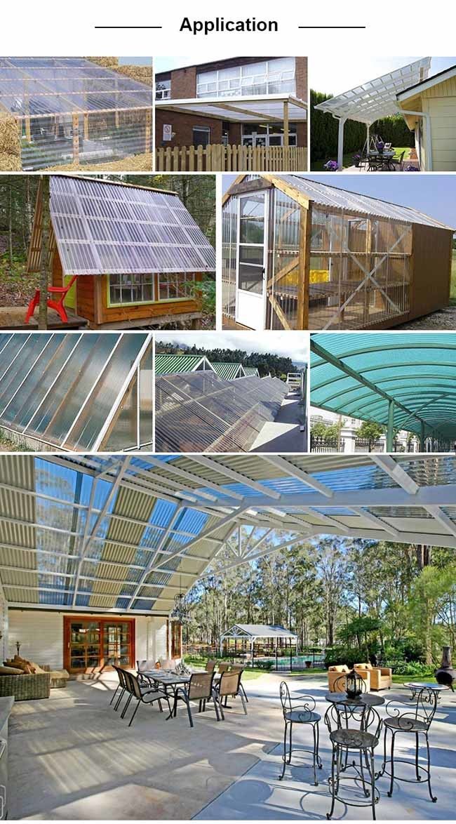 UV Coated Frosted Transparent Corrugated Greenhouse Panels
