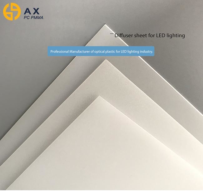 LED Lamp 1mm Milk White Polystyrene Plastic Sheets