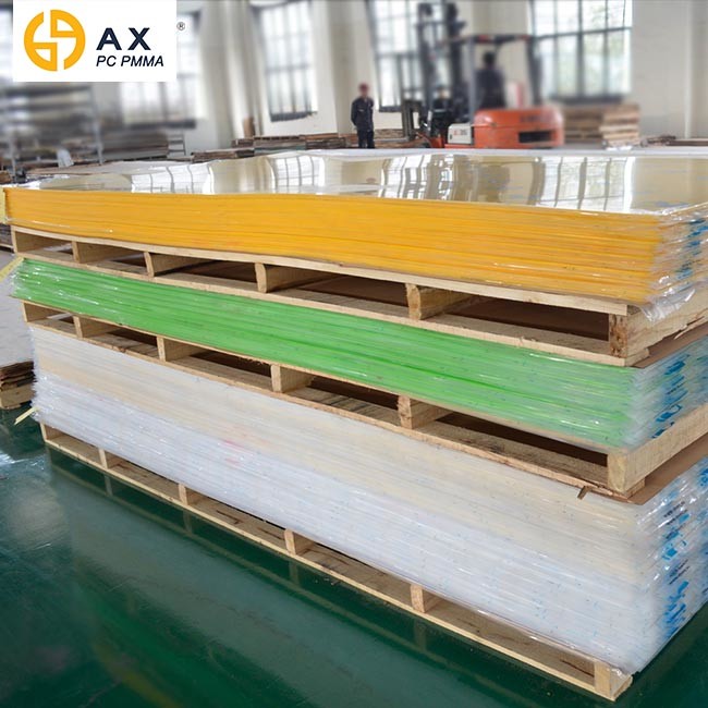 ANXIN  PMMA material customization cheap color translucent acrylic sheets