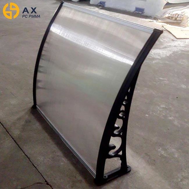 Anti UV 800*1000mm Polycarbonate Door Canopy
